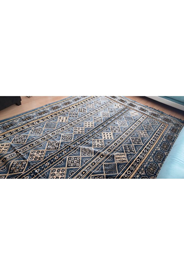 Kalın Gri Kadife Halı Örtüsü - 4