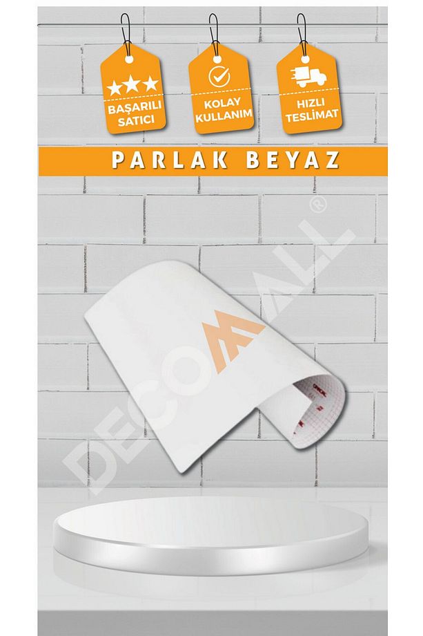 MASA KAPLAMA - FAYANS - TEZGAH - ZEMİN KAPLAMA KENDİNDEN YAPIŞKANLI SUYA DAYANIKLI FOLYO - 2
