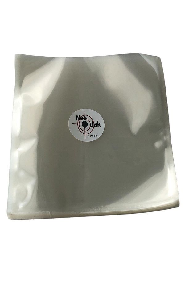 Büyük Boy 100 Adet 21,5 cm x 23,5 cm Şeffaf Vakum Poşeti Ambalajı Vakumlu Torba - 1