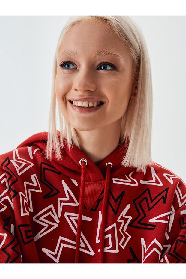 Desenli Sweatshırt - 4