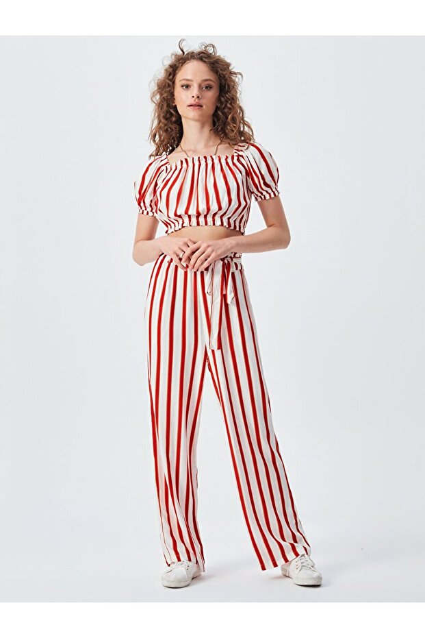 Mixed Striped Blouse - 1