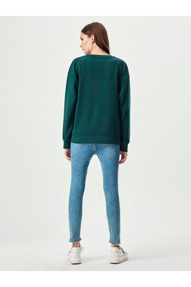 Yeşil Sweatshırt - 5