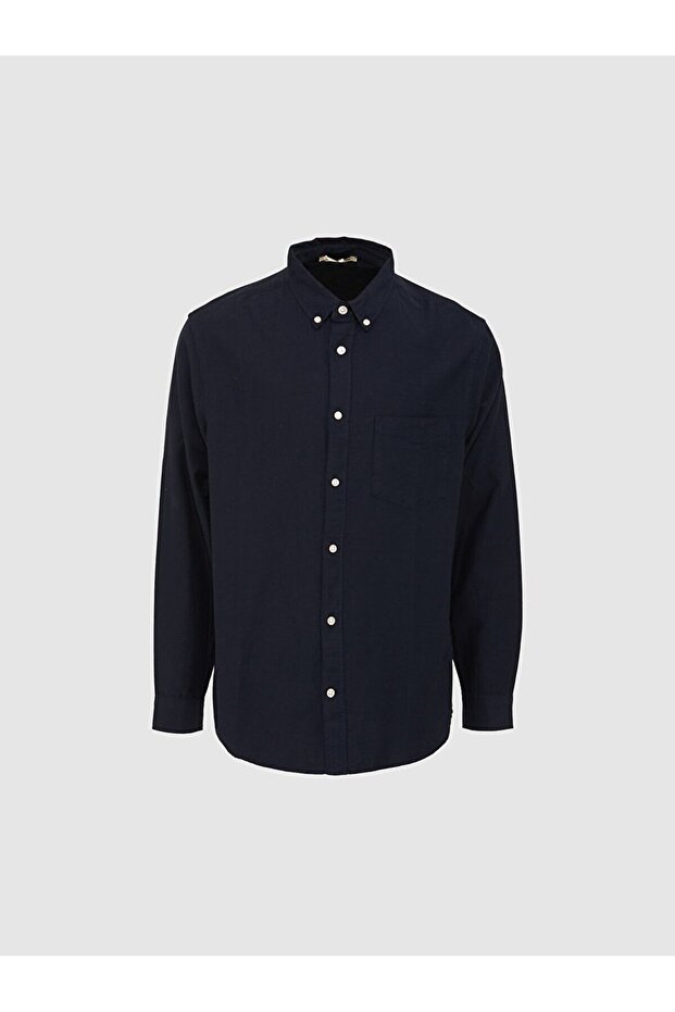 Cepli Lacivert Gömlek - 1