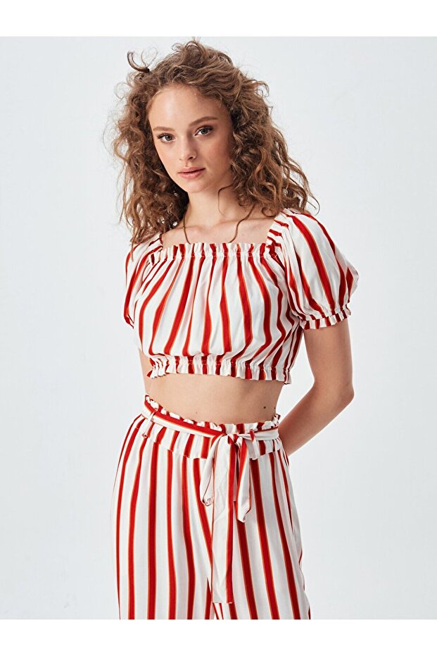 Mixed Striped Blouse - 4