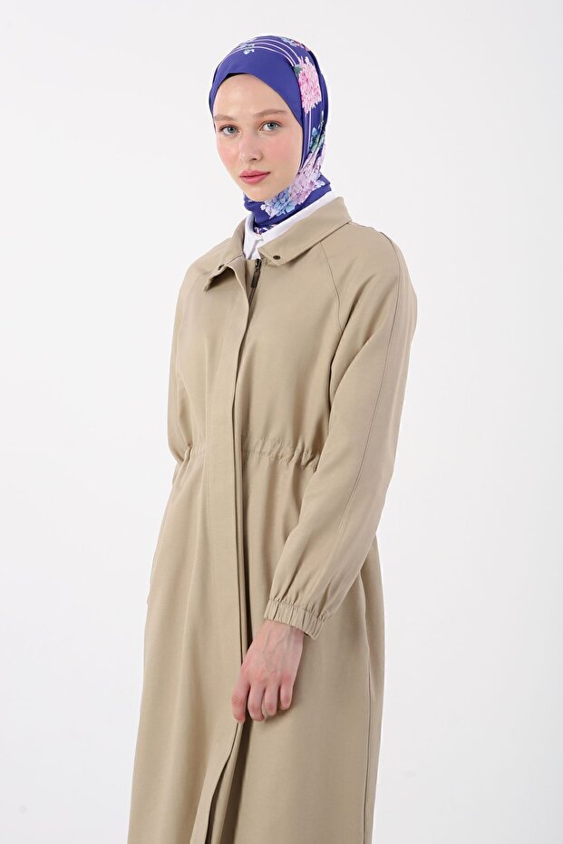 Béžová kapsa v pase na zip Abaya - 5