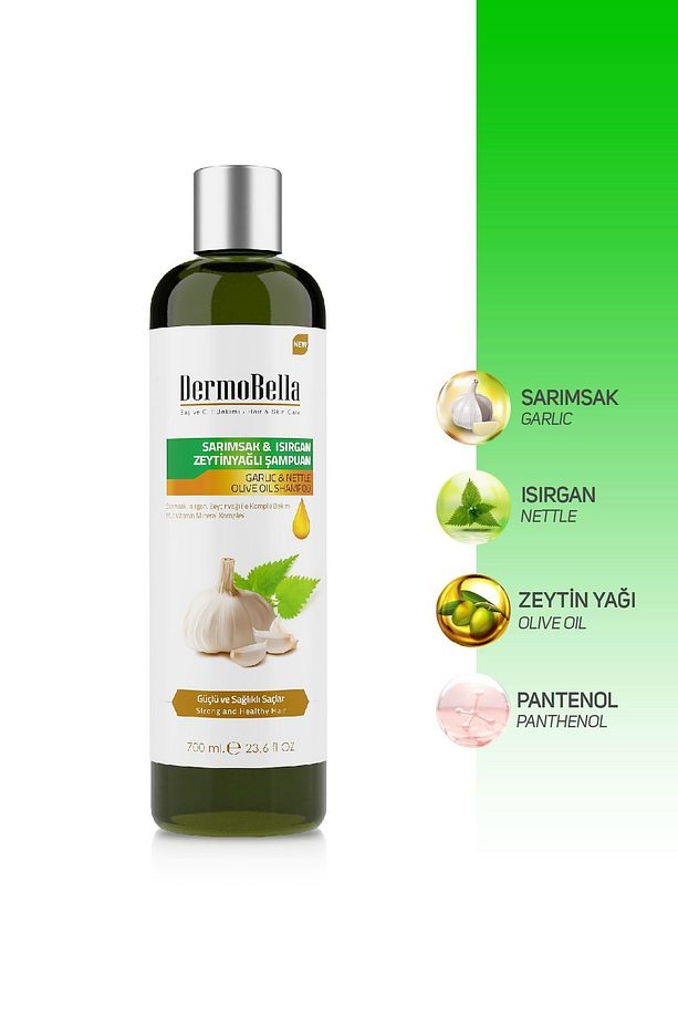 Sarımsak & Isırgan & Zeytinyağlı Şampuan 700 ml - 3