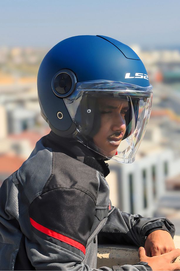 CLASSY MAT NAVY MAVİ KASK - 6