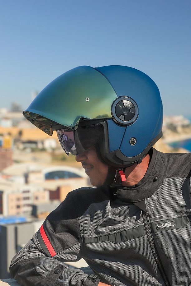CLASSY MAT NAVY MAVİ KASK - 3
