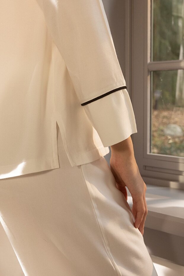 Cool White Pijama Takımı Ekru L - 3