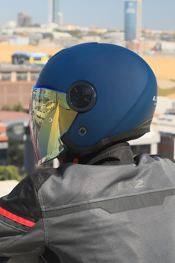 CLASSY MAT NAVY MAVİ KASK - 5