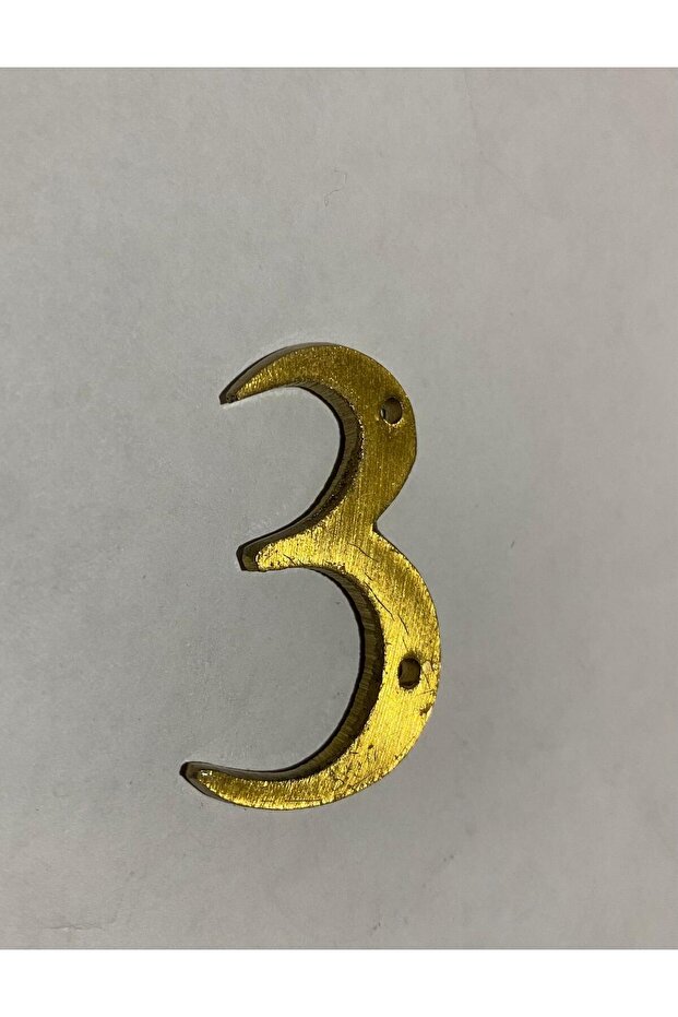 Door Number Plate Sari Pri̇nç Mat No:3 Adhesive Gift Length: 4cm