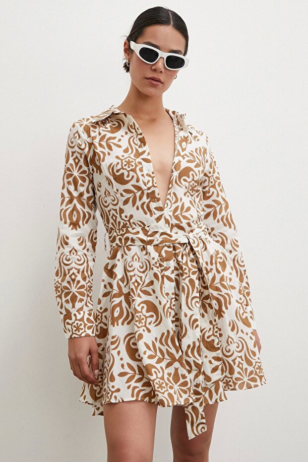 Rochie maro cu model Godeli - 4