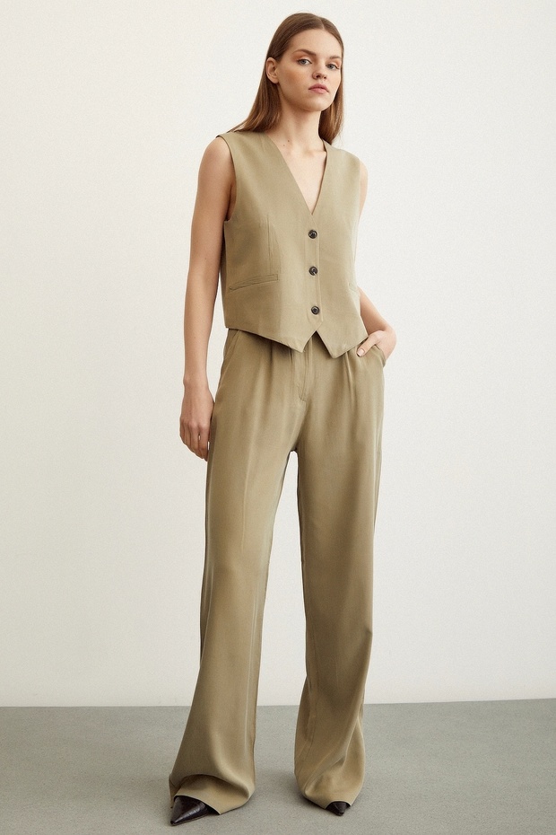 Geniş Paça Pantolon - 3