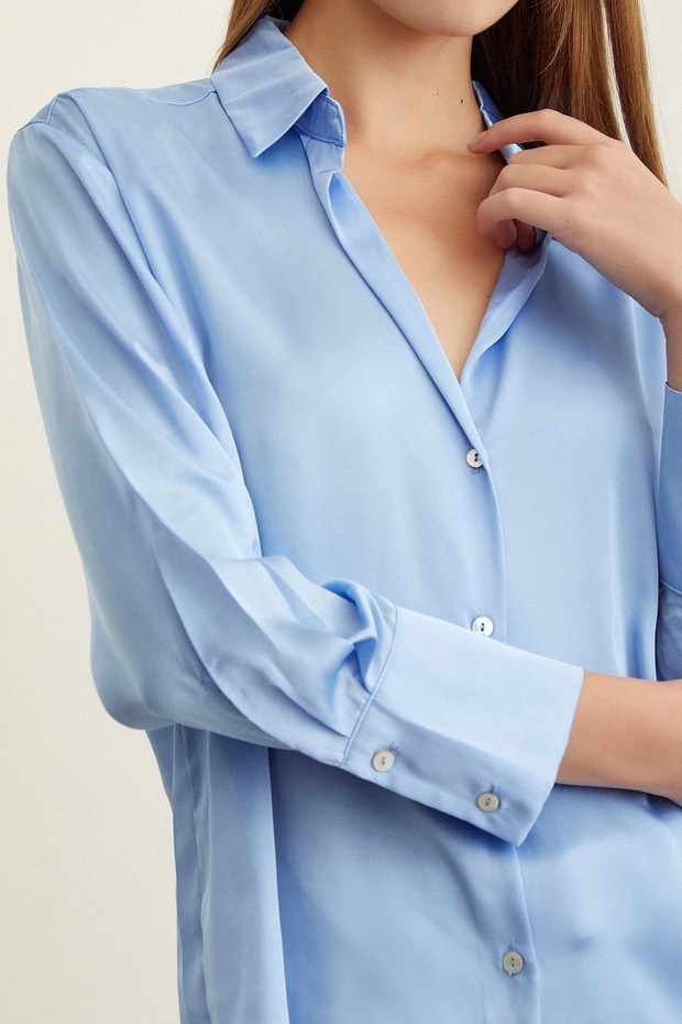Basic Saten Gömlek - 3