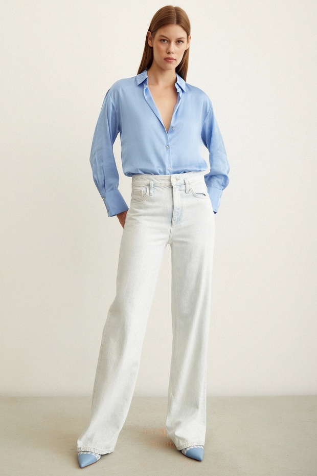 Basic Saten Gömlek - 5