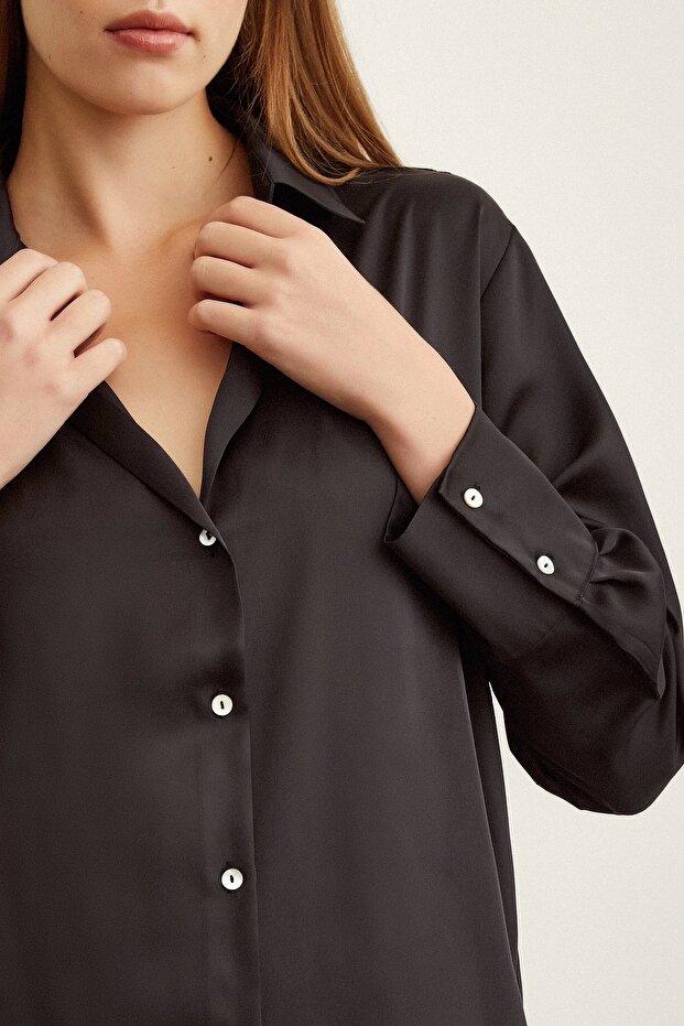 Basic Saten Gömlek - 3