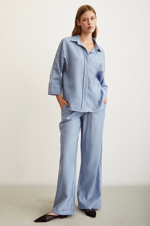 Beli Lastikli Pantolon - 2