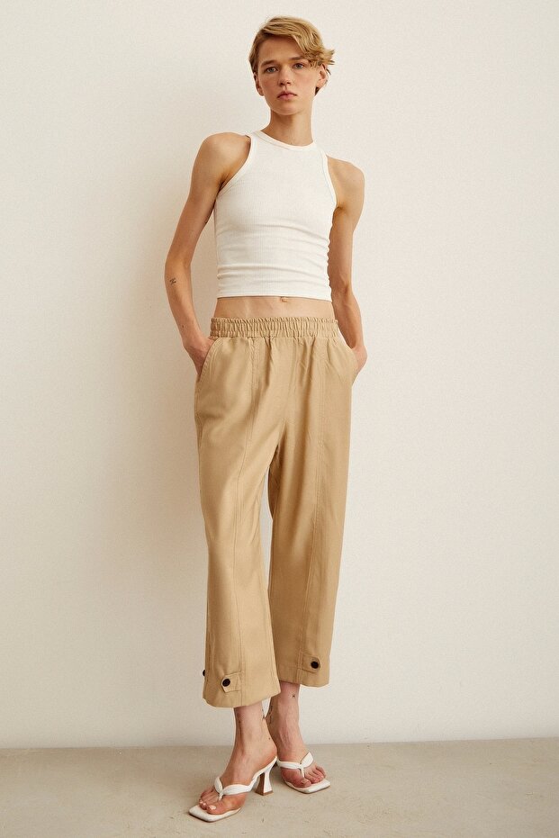 Elastične ležerne pantalone - 3