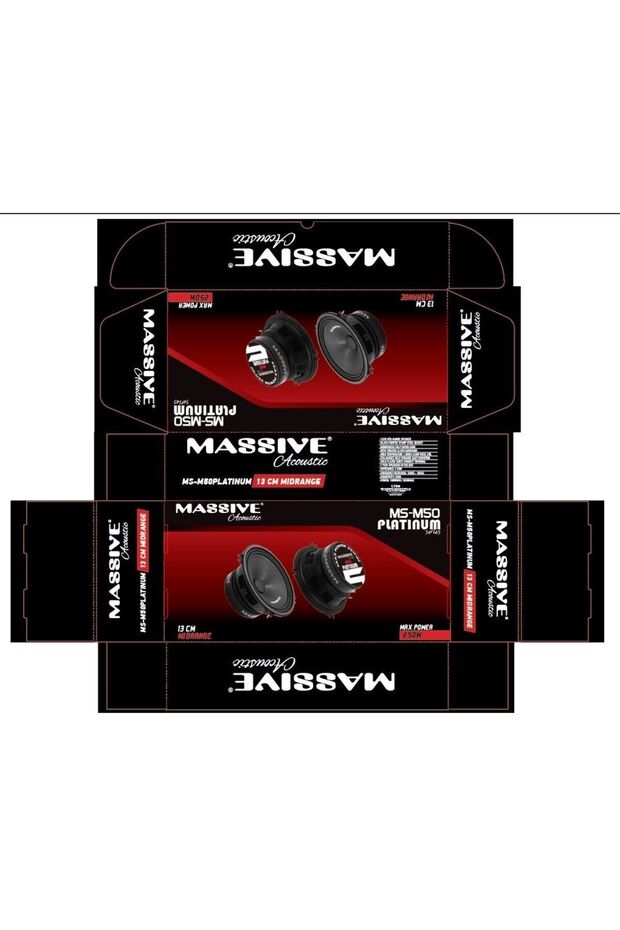 M50 Platinum Özel Seri 13 Cm Direk Canavarı Midrange Net Ses Özel Bobin - 2