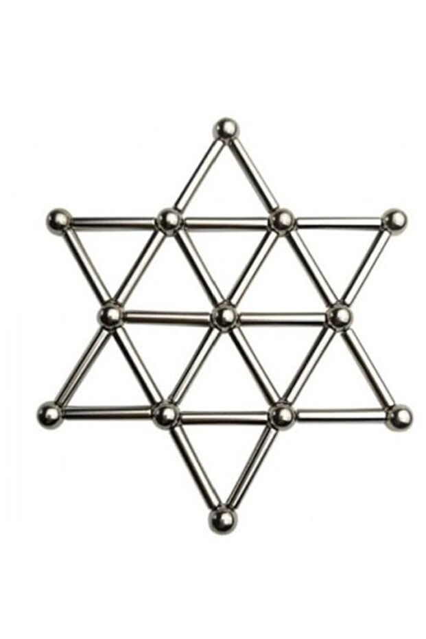 3d Manyetik Puzzle - 16 Güçlü Neodyum Mıknatıs 5x25mm + 16 Adet Paslanmaz Çelik Bilye Stres Atıcı - 2