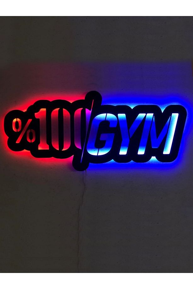 %100 Gym Led Işıklı Tablo, Spor Led Tablo - 1