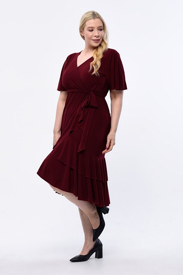 Rochie de seară Midi Flexibilă Elegantă - 3