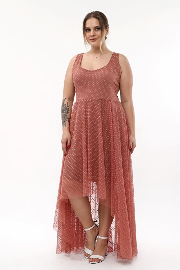 Rochie de seara eleganta din tul elastic - 6