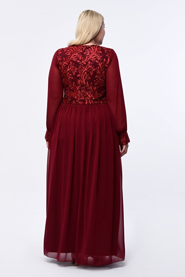 Rochie de seara lunga din sifon - 4