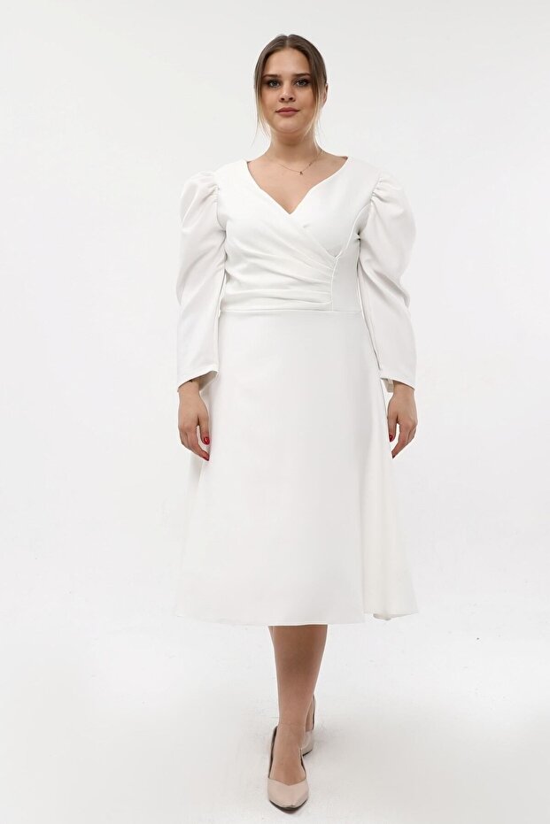 Rochie de seară pliată Robe elastică - 1