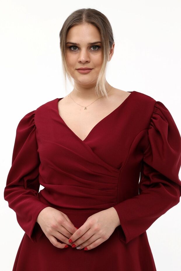 Rochie de seară pliată Robe elastică - 4