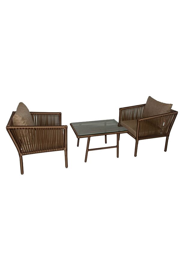 Berlin Bistro Rattan Bahçe Balkon Oturma Takımı Küf - 2