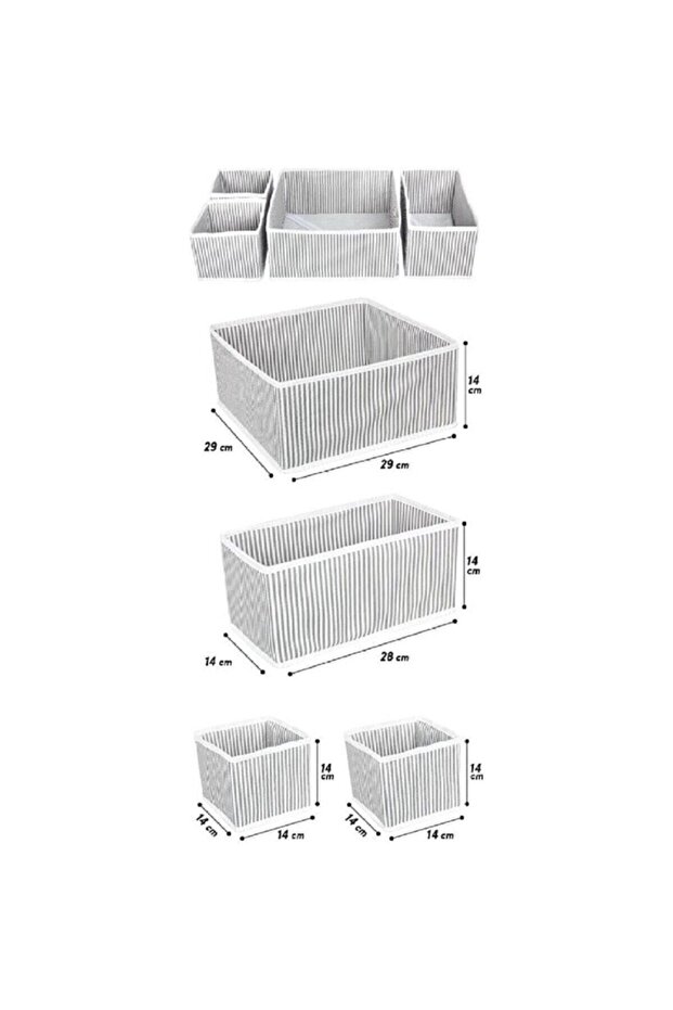 Closet and Drawer Organizer Multi-Purpose Set of 4 - 2