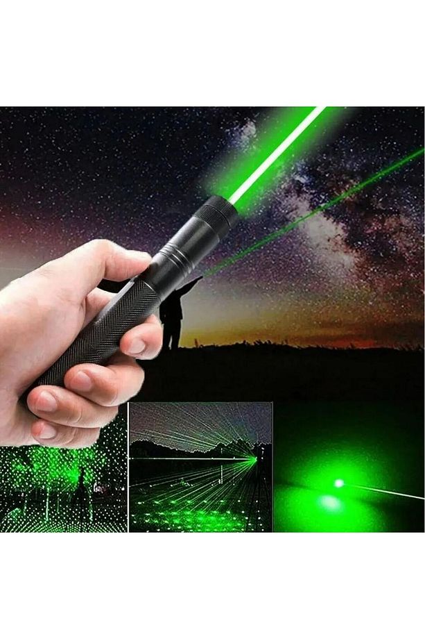 Şarjlı Anahtar Emniyetli Yeşil Lazer Pointer Yüksek Güçlü Lazer Işaretçi - 2