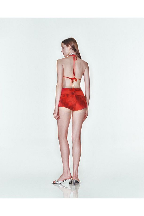 BLAZIN MINI SHORTS IN RED Kırmızı Desenli Mini Şort - 2