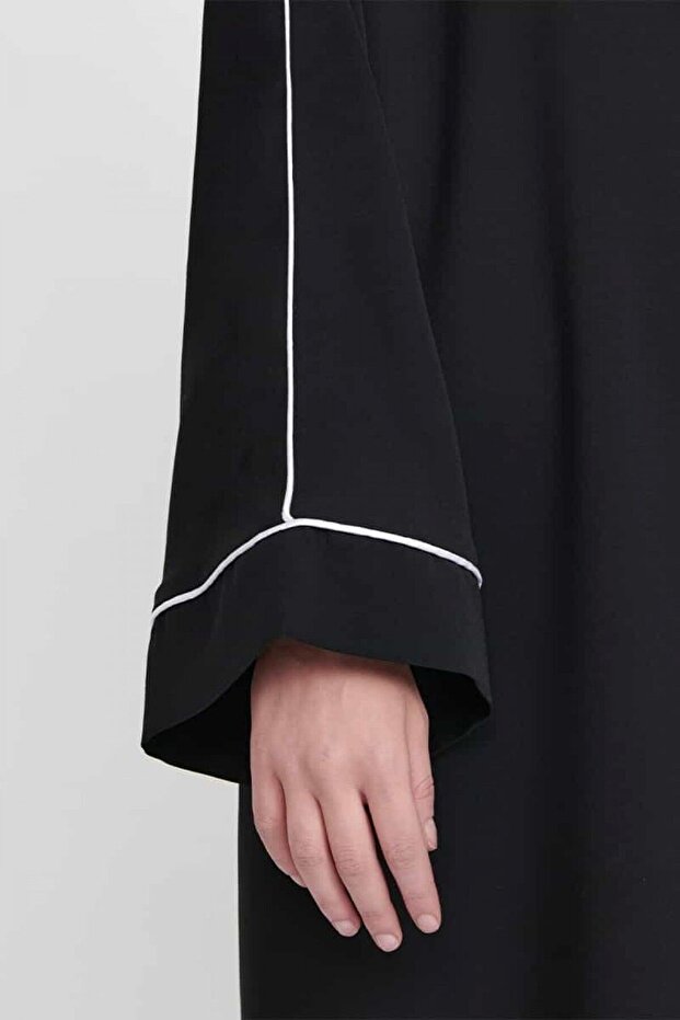 Soft Biyeli Ferace - Siyah - 5