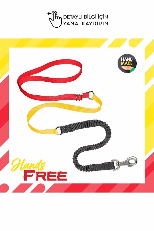 Eller Serbest Gezdirme Kayışı Hands Free Leash Gezdirme Tasması - 1