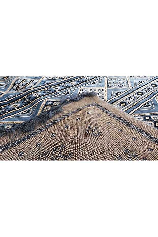 Kalın Gri Kadife Halı Örtüsü - 8