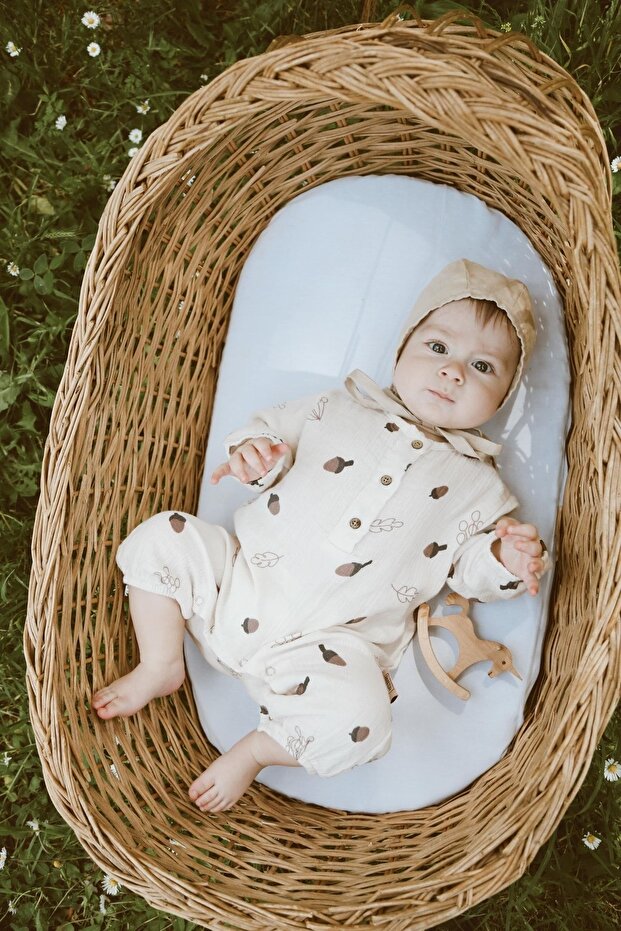 Organic Muslin Cotton Baby Romper