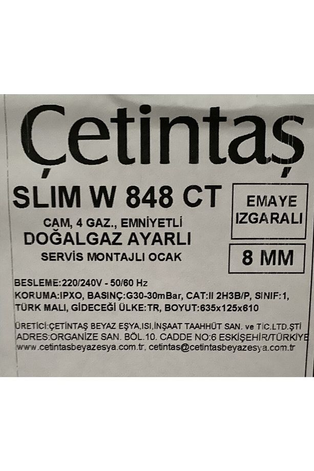 W 848 CT Set Üstü Beyaz Cam Ocak - 2