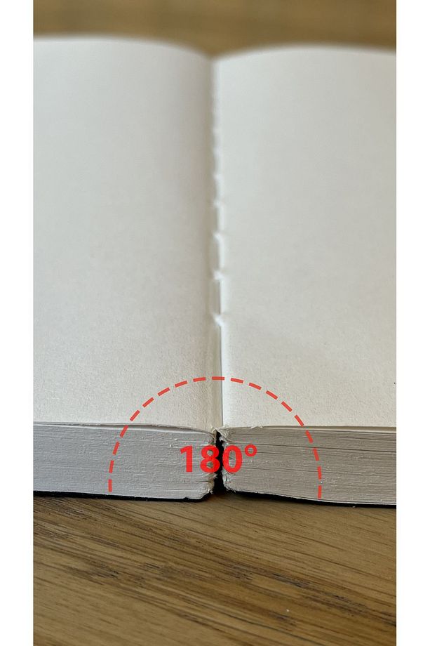 Özel Tasarım Kapaklı A5 Enzo Çizgisiz Defter - 180 Derece Açılabilir - 6