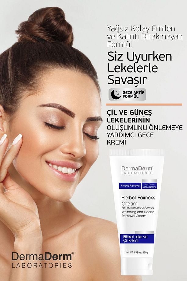 Yüz ve Vücut SPF50+ Güneş Kremi 100ML 2 Adet ve Dermaderm Gece Leke Kremi 100ml 1 Adet - 8