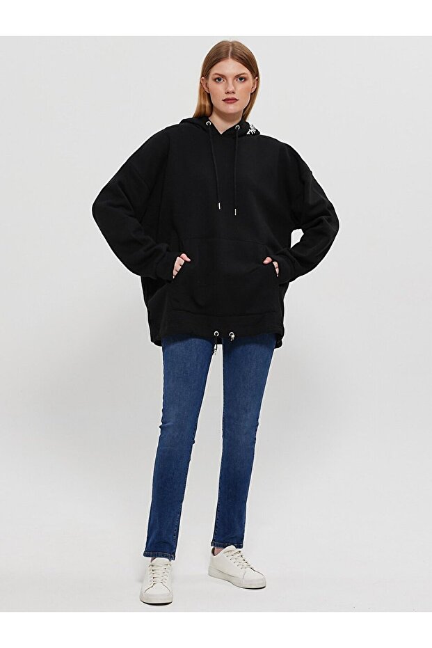 Siyah Sweatshırt - 1