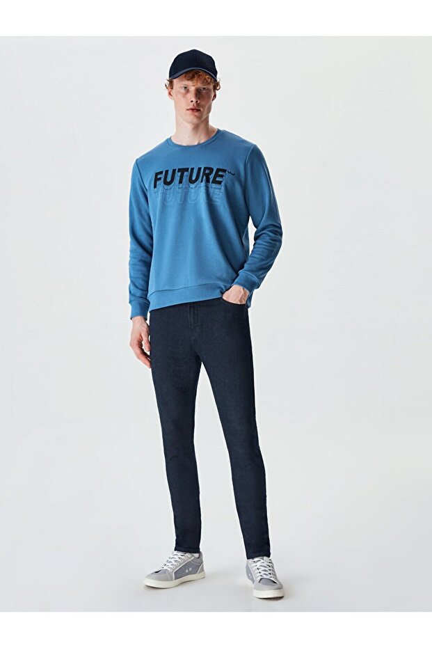 Mavi Sweatshırt - 1