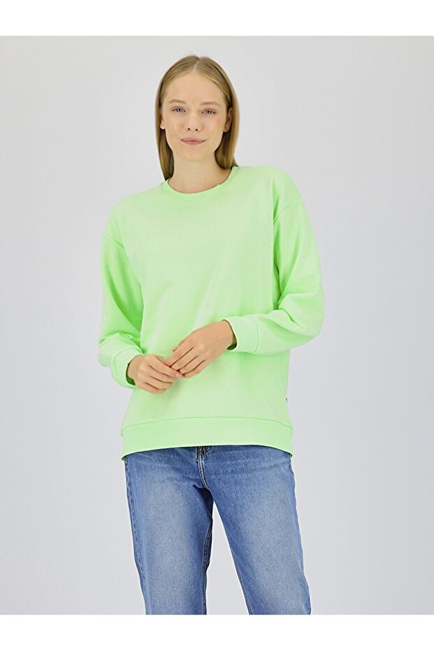 Basıc Mor Sweatshırt - 3