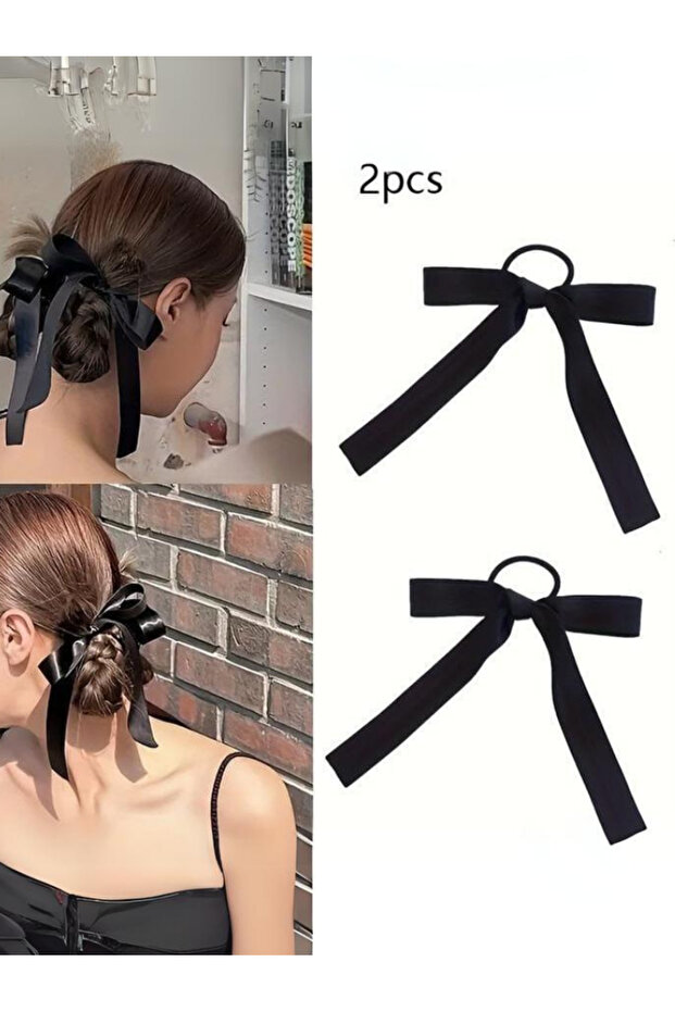 2 Pieces Elastic Buckle Bow