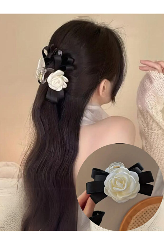 Satin Figured Rose Peg Buckle