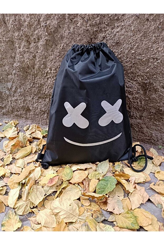 Drawstring Bag with Rope Strap - 1