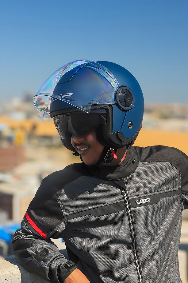 CLASSY MAT NAVY MAVİ KASK - 1