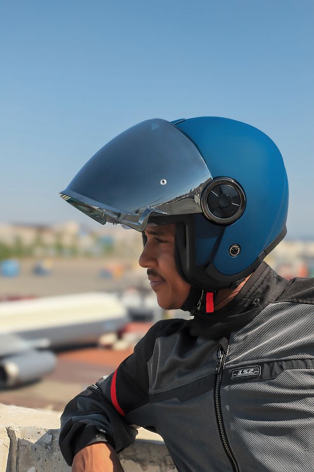 CLASSY MAT NAVY MAVİ KASK - 6