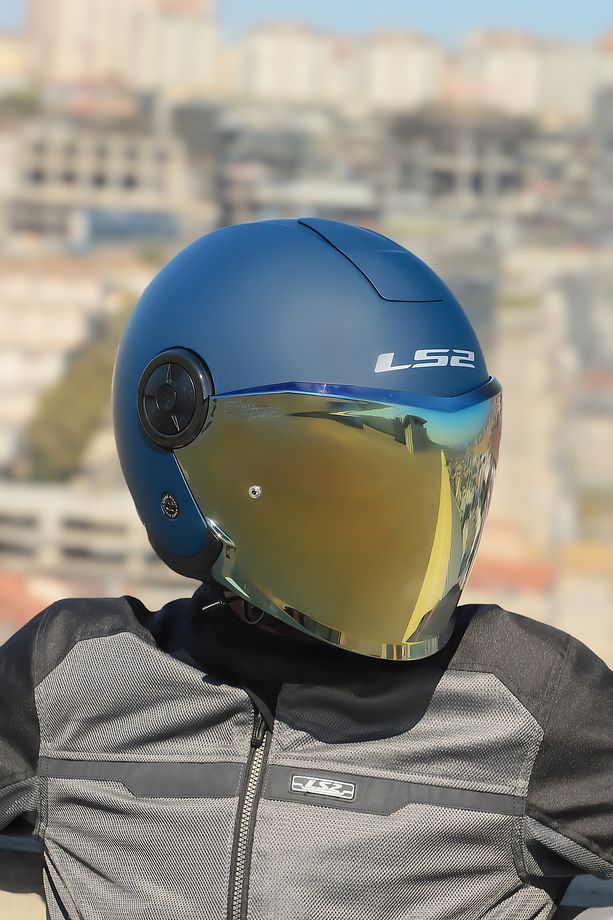 CLASSY MAT NAVY MAVİ KASK - 4